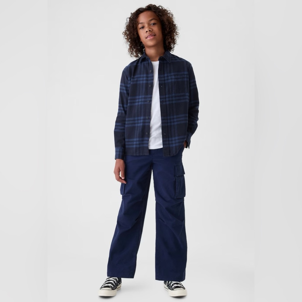 Gap Kids Boys Organic Cotton Flannel Shirt - Picture 3 of 10